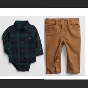 Baby GAP Slim Jeans and Long sleeve Bodysuit